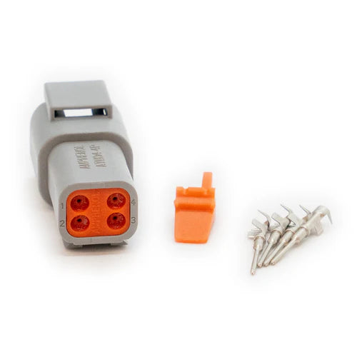 Deutsch DTM4 connector plug kit female available at Autech Store Auckland durable automotive wiring connector for secure ECU installation and reliable connections