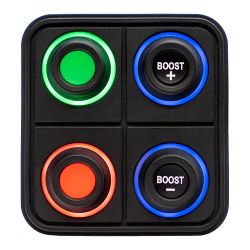 Link CAN keypad 4 button available at Autech Store Auckland ECU control panel for motorsport functions and clean dashboard integration