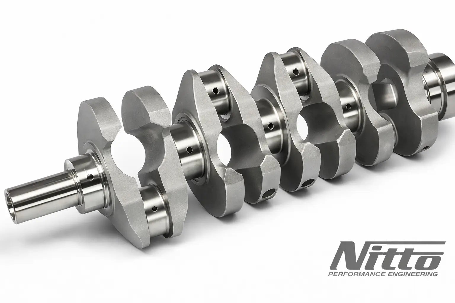 Nitto Mitsubishi 4G63 crankshafts EN40B standard stroke 2.2L 2.3L high performance forged engine upgrade for Mitsubishi engine build at Autech Store Auckland