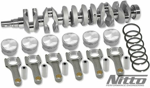 Nitto Nissan RB26 2.7L 2.8L standard rod journal stroker kit high performance forged engine upgrade kit for Nissan engine build at Autech Store Auckland