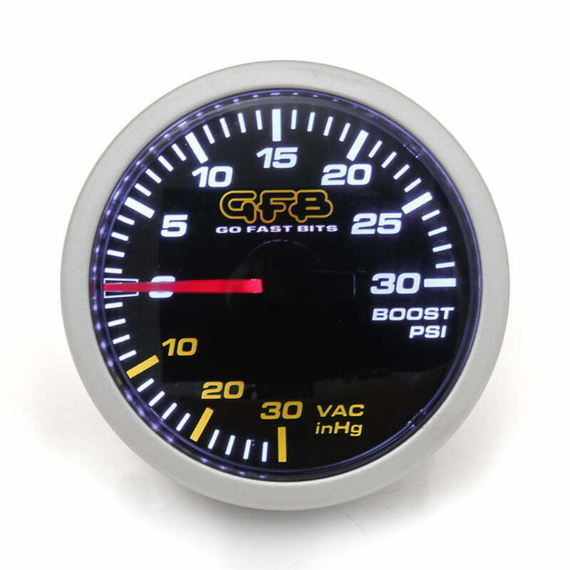 GFB 30 PSI boost gauge high precision turbo pressure meter for monitoring engine boost levels automotive performance instrument Autech Store Auckland dashboard upgrade accessory