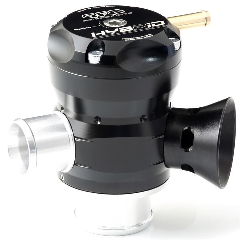 GFB Hybrid Blow Off Valve high performance adjustable turbo boost release valve combining recirculation and venting for improved turbo response automotive upgrade part Autech Store Auckland performance accessory