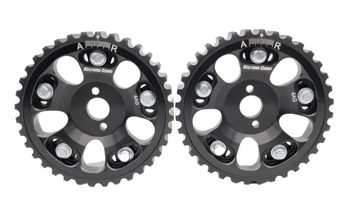 Kelford Cams Toyota Four AGE Adjustable Cam Gears for performance engine timing adjustment and camshaft tuning in Toyota 4AGE engines