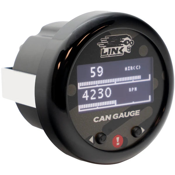 Link CAN Gauge OLED 52mm digital performance display gauge for motorsport and automotive use showing real time engine data via CAN bus system Autech Store Auckland high performance dashboard instrument